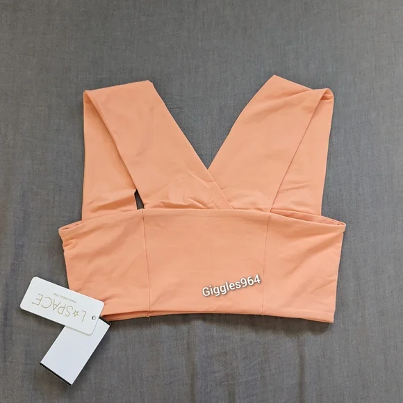 L Space Parker Camacho Bikini Set Tangy Orange Salmon Pink